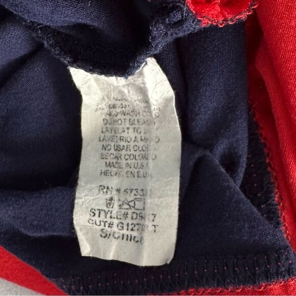 Gilli Blue and Red Faux Wrap Sleeveless Dress S - Picture 5 of 5